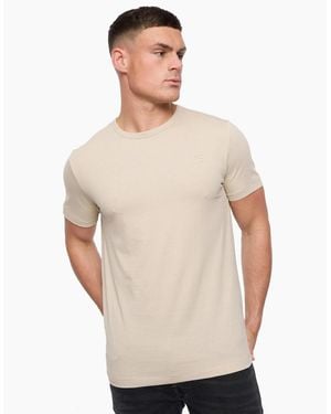 French Connection Fcuk Stack T-Shirt Stone - White