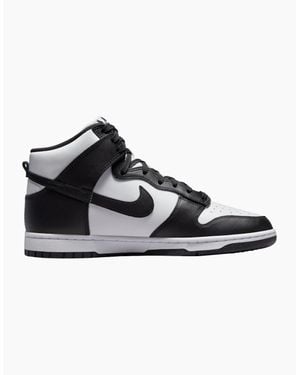 Nike Dunk High Retro Panda Trainers Leather - Black