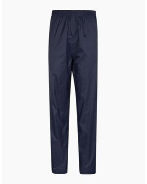 Mountain Warehouse Ladies Pakka Waterproof Over Trousers - Blue