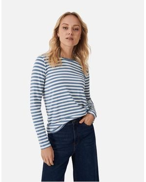 Crew Modal Blend Super Soft Crew Neck T-Shirt - Blue