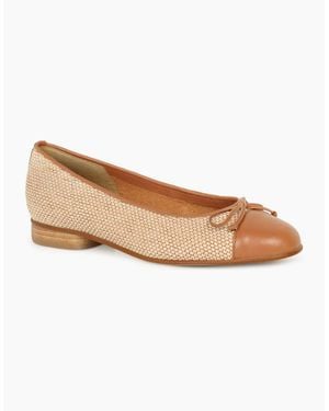 Gabor Dulford Ballet Court Shoes - Natural