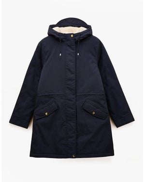 Joules Portwell Waterproof Hoodie Raincoat With Adjustable Waist - Blue