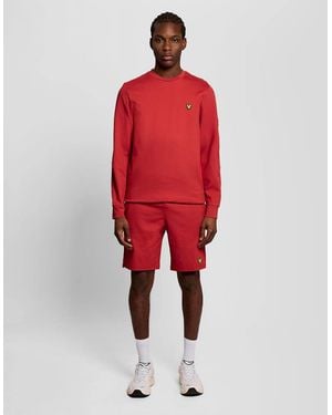 Lyle & Scott Sports Lightweight Sweat Shorts - Red