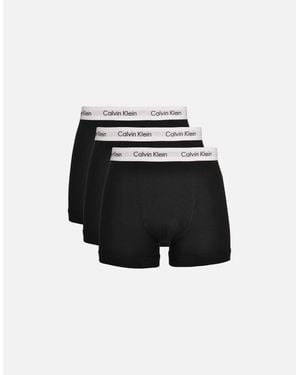 Calvin Klein 3-Pack Boxer Trunks - Black