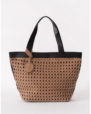 Ilse Jacobsen Braided Shopper With Detailing - Brown