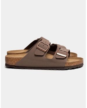 Birkenstock Arizona Birko-Flor Nubuck Sandals - Brown