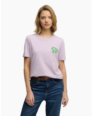 Superdry Sd&Co Relaxed Short Sleeve T-Shirt - Purple