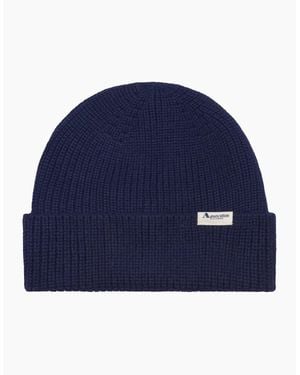 Aquascutum Active Logo Beanie Hat - Blue