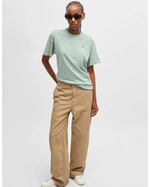 BOSS Hacarpe Straight Leg Cargo Trousers - Green