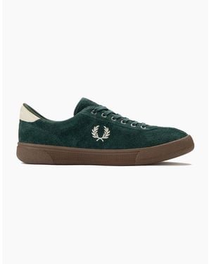 Fred Perry Suede Tennis Shoe - Green