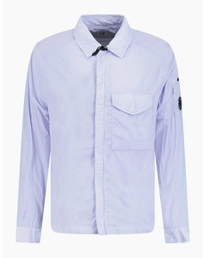 C.P. Company Lens Chrome Zip-Up Jacket Lilac - Blue