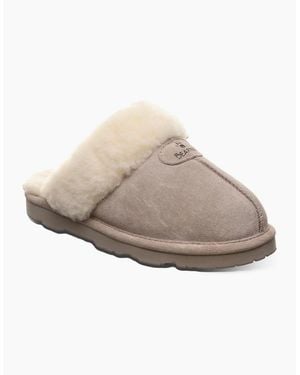 BEARPAW Loki Ii Suede Mushroom Slippers - Grey