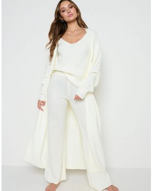 Pretty Lavish Arden Maxi Cardigan - White