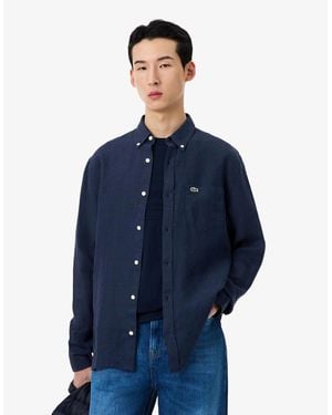 Lacoste Regular-fit Long-sleeve Shirt - Blue