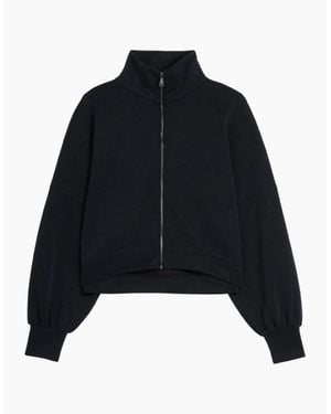 Ted Baker Arorha Cupro Zip Through Funnel Neck - Black