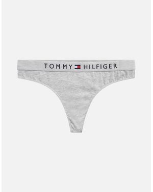 Tommy Hilfiger Original Logo Thong - Grey