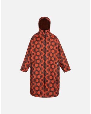 Regatta Ladies Orla Kiely Flowers Changing Robe - Red