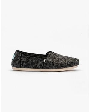 TOMS Alpargata Canvas Shoes - Black