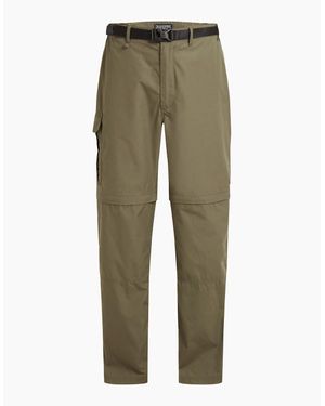 Craghoppers Kiwi Peached Convertible Trousers - Green
