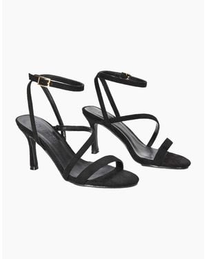 XY London Ladies Sherry Strappy Stiletto Heel Sandals - Black