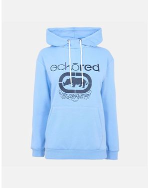 Ecko' Unltd Madison Hooded Neck Long Sleeve Sweatshirt - Blue