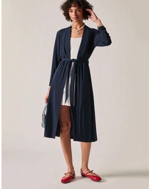 James Lakeland Jersey Longline Cardigan - Blue