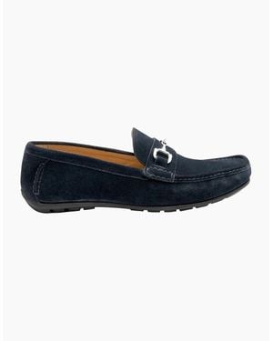 Loake Hawthorn Driver Shoe Suede - Blue