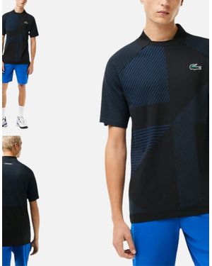 Lacoste Dh9255 Tennis Polo T Shirt Sport Slim Fit Seamless Jersey Bord Tops - Blue