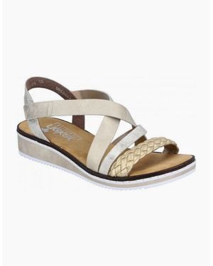 Rieker Sandals V3663-90 - Metallic