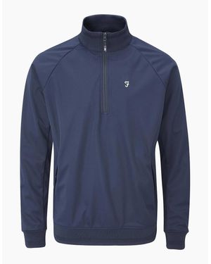 Farah Kala Quarter Zip Jacket - Blue