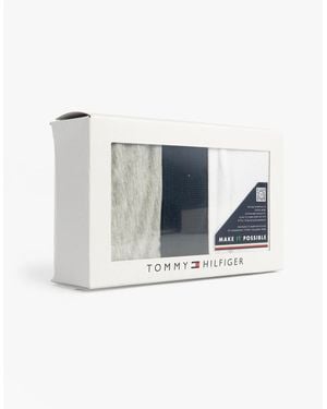 Tommy Hilfiger 3 Pack Dipped Bikini Brief Multicoloured - Blue