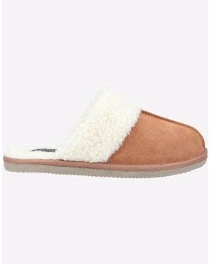 Hush Puppies Arianna Mule Memory Foam Slippers Tan - Natural