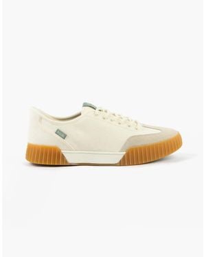 KIZIK Brooklyn Canvas Trainers Pristine - White