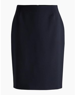 BOSS Vileah Knee Length Pencil Skirt - Blue
