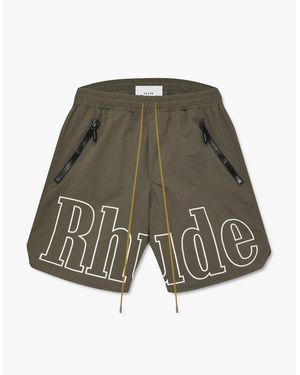 Rhude Rh Logo Shorts - Green