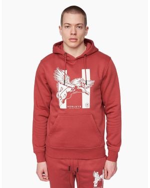Henleys Curveball Hoodie Deep - Red