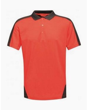 Regatta Contrast Coolweave Pique Polo Shirt - Red