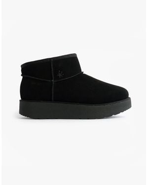 Skechers 169143/Bbk Mid Calf Low Heeled Ankle Boots - Black