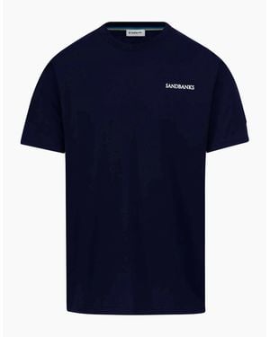 Sandbanks Side Stripe T-Shirt - Blue