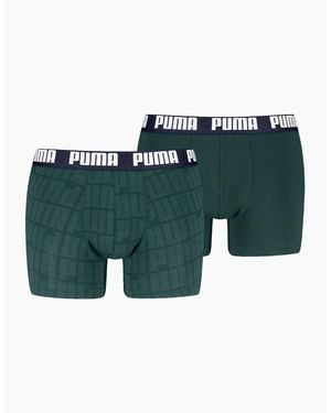 PUMA Plain Design Boxer Brief - Green