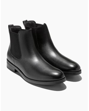 Cole Haan Newmark Grand Leather Chelsea Boots - Black