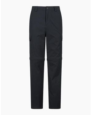 Mountain Warehouse Delta Stretch Zip-Off Regular Cargo Trousers - Blue