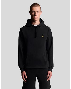 Lyle & Scott Loopback Cotton Hoodie - Black