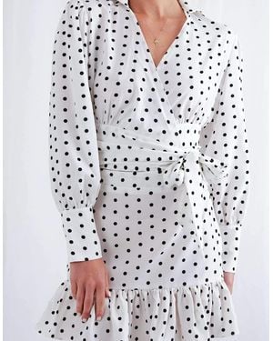 Pretty Lavish Aiden Wrap Blouse - White