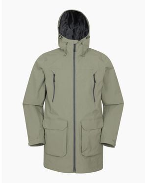 Mountain Warehouse Hastings Long Waterproof Jacket - Green