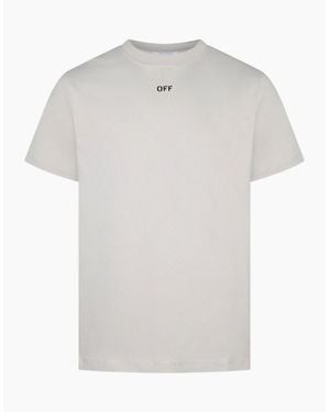 Off-White c/o Virgil Abloh Off Slim Fit Short Sleeve T-Shirt - White