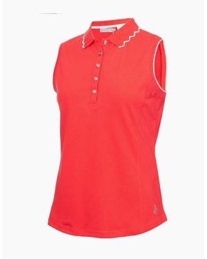 Calvin Klein G Slvls Polo - Red