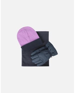 Mountain Warehouse Ladies Snow Accessories Set - Blue