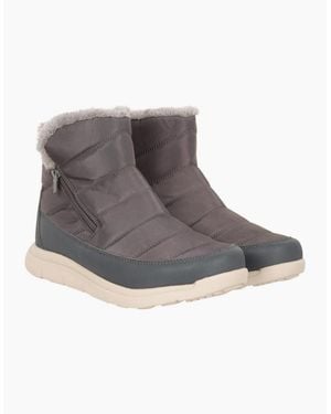 Mountain Warehouse Ladies Boston Fleece Lined Snow Boots - Grey