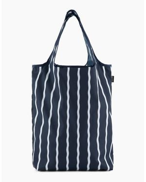 Regatta Wavy Striped Packaway Shopper Bag - Blue